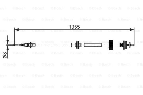 Тросовий привод, стоянкове гальмо BOSCH 1987482791