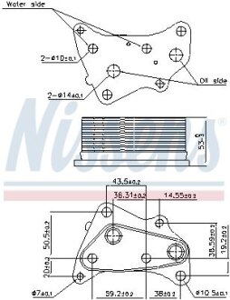 Охолоджувач оливи, моторна олива NISSENS 91202
