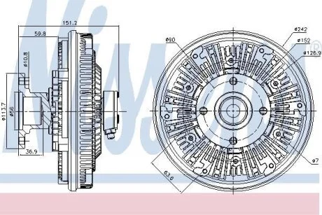 Віскозна муфта NISSENS 86030