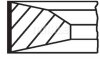 Комплект поршневих кілець MAHLE / KNECHT 001 RS 00136 0N0 (фото 1)