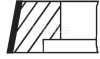 Комплект поршневих кілець MAHLE / KNECHT 001 RS 00136 0N0 (фото 2)