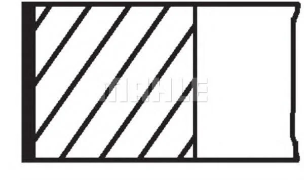 Комплект поршневих кілець MAHLE / KNECHT 038 01 N0 (фото 1)