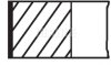 Комплект поршневих кілець MAHLE / KNECHT 038 01 N0 (фото 1)