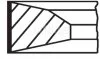 Комплект поршневих кілець MAHLE / KNECHT 038 03 N0 (фото 1)