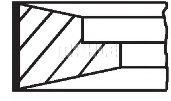 Комплект поршневих кілець MAHLE / KNECHT 099 99 N0 (фото 1)