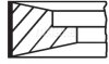 Комплект поршневих кілець MAHLE / KNECHT 099 99 N0 (фото 1)