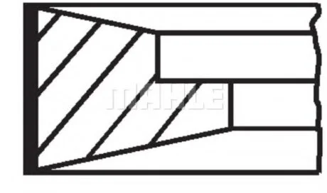 Комплект поршневих кілець MAHLE / KNECHT 099 99 N0