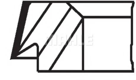 Комплект поршневих кілець MAHLE / KNECHT 145 72 N0