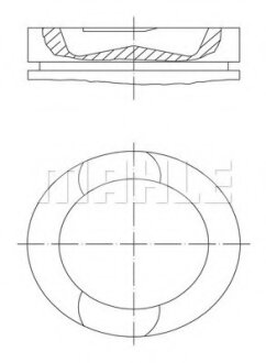 Поршень MAHLE / KNECHT 209 73 00 (фото 1)