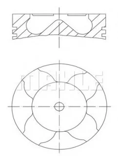 Поршень MAHLE / KNECHT 229 06 00