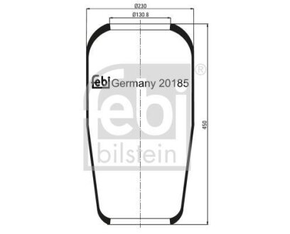 Пневмоподушка FEBI BILSTEIN 20185