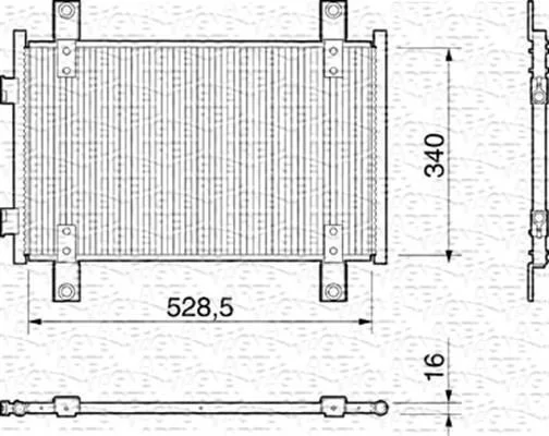Радіатор кондиціонера MAGNETI MARELLI 350203159000 (фото 1)