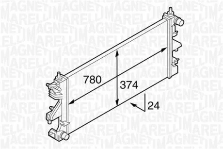 Радіатор MAGNETI MARELLI 350213127100