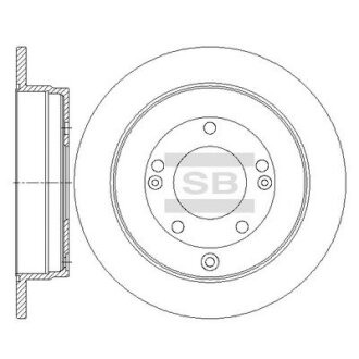 Гальмівний диск Hi-Q (SANGSIN) SD1089