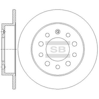 Гальмівний диск Hi-Q (SANGSIN) SD1083