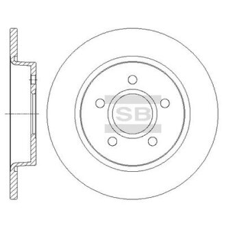 Гальмівний диск Hi-Q (SANGSIN) SD5303