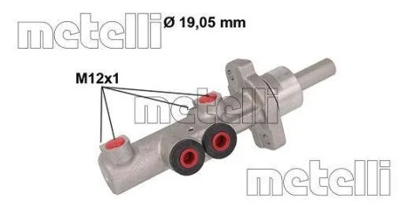 Головний гальмівний циліндр METELLI 050882