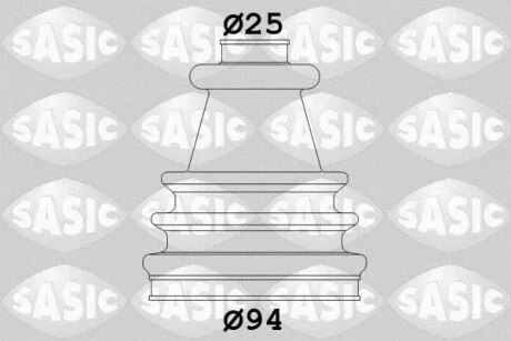 Комплект пильовиків гумових SASIC 4003417