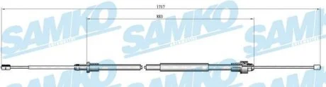Тросовий привод, стоянкове гальмо SAMKO C0998B