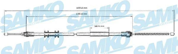 Тросовий привод, стоянкове гальмо SAMKO C0700B (фото 1)