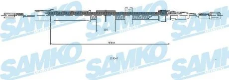 Тросовий привод, стоянкове гальмо SAMKO C0455B