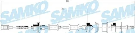 Тросовий привод, привод зчеплення SAMKO C0059C