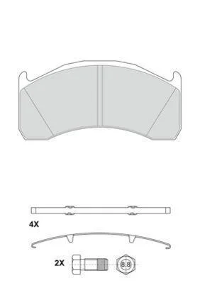 Гальмівні колодки, дискові BERAL 29137 29,00 41 4 5624 (фото 1)