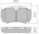 Комплект гальмівних накладок, дискове гальмо FREMAX FBP1674 (фото 1)
