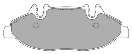 Комплект гальмівних накладок, дискове гальмо FREMAX FBP1382