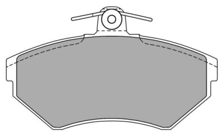 Комплект гальмівних накладок, дискове гальмо FREMAX FBP1051