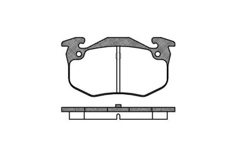 Комплект гальмівних накладок, дискове гальмо WOKING P0443.60