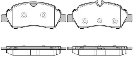 Комплект гальмівних накладок, дискове гальмо WOKING P17053.00