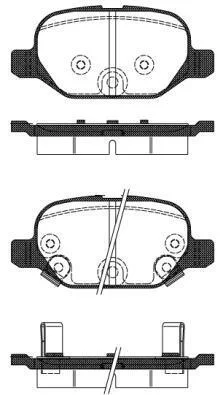 Комплект гальмівних накладок, дискове гальмо WOKING P6273.32 (фото 1)