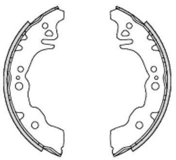 Комплект гальмівних колодок WOKING Z4230.00