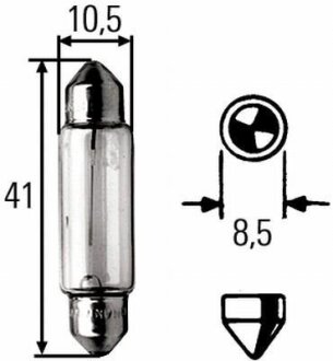 Лампа розжарювання, вказівник повороту HELLA 8GM 002 091-131