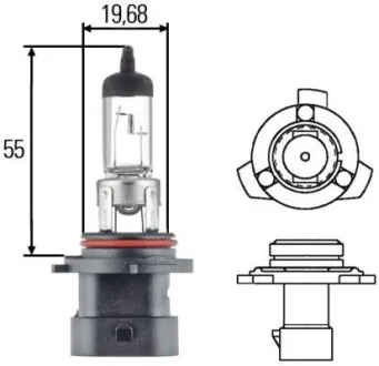 Лампа розжарювання, основна фара HELLA 8GH 005 636201