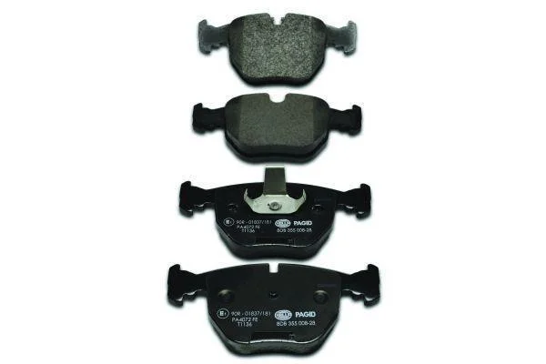 Комплект гальмівних накладок, дискове гальмо HELLA PAGID 8DB 355 008281 (фото 1)