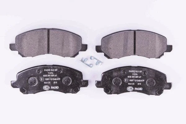 Комплект гальмівних накладок, дискове гальмо HELLA PAGID 8DB 355 009671 (фото 1)