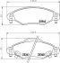 Комплект гальмівних накладок, дискове гальмо HELLA PAGID 8DB 355 010791 (фото 1)