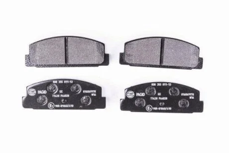 Комплект гальмівних накладок, дискове гальмо HELLA PAGID 8DB 355 011131