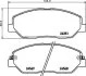 Комплект гальмівних накладок, дискове гальмо HELLA PAGID 8DB 355 012371 (фото 2)