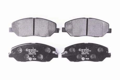 Комплект гальмівних накладок, дискове гальмо HELLA PAGID 8DB 355 012371