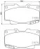 Комплект гальмівних накладок, дискове гальмо HELLA PAGID 8DB 355 013481 (фото 2)