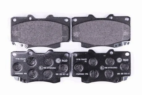 Комплект гальмівних накладок, дискове гальмо HELLA PAGID 8DB 355 013481
