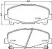 Комплект гальмівних накладок, дискове гальмо HELLA PAGID 8DB 355 013881 (фото 2)
