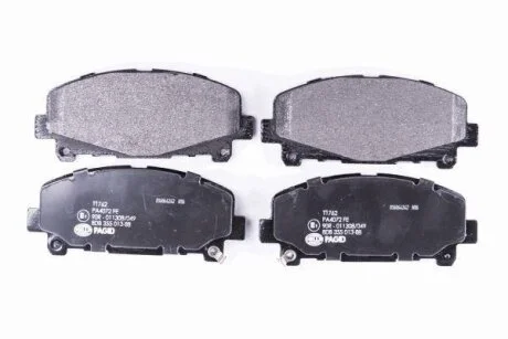 Комплект гальмівних накладок, дискове гальмо HELLA PAGID 8DB 355 013881