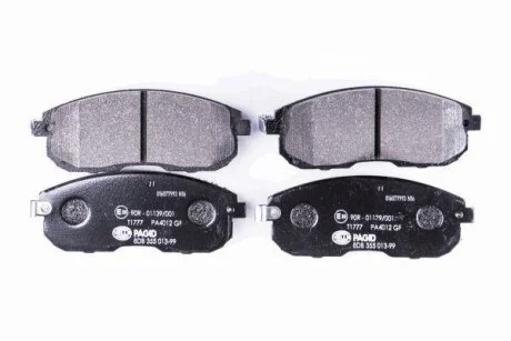 Комплект гальмівних накладок, дискове гальмо HELLA PAGID 8DB 355 013991