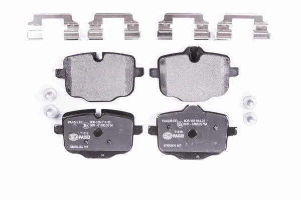 Комплект гальмівних накладок, дискове гальмо HELLA PAGID 8DB 355 014361 (фото 1)