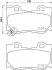 Комплект гальмівних накладок, дискове гальмо HELLA PAGID 8DB 355 015421 (фото 2)