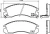 Комплект гальмівних накладок, дискове гальмо HELLA PAGID 8DB 355 016531 (фото 2)